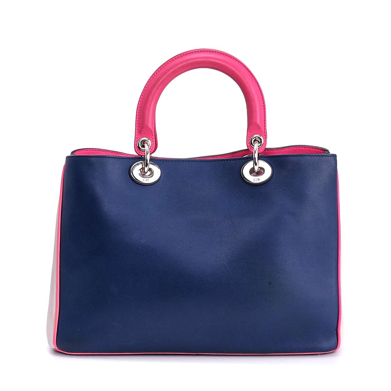 Christian Dior - Tricolor Smooth Leather Medium Diorissimo Bag
